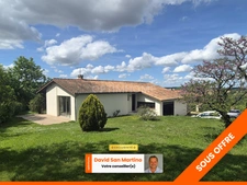 Plain-pied, jardin, garages, 4 chambres à LAPLUME (47)