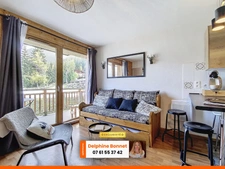 Centre station Valfréjus, bel appartement 2P de 36 m2 avec grand balcon