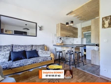 Centre station Valfréjus, bel appartement 2P de 36 m2 avec grand balcon