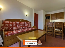 Valfréjus, appartement 3P/ T3 de 35 m2 avec balcon en bord de piste
