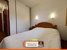 Bel appartement 2P/ T2 de 28 m2 avec grand balcon dans un chalet, au pied d'une piste
