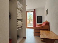 Valfréjus, appartement 2P de 31 m2 avec terrasse et cave, vue dégagée sur Vanoise