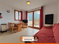 Valfréjus, appartement 2P de 31 m2 avec terrasse et cave, vue dégagée sur Vanoise