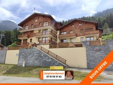Valfréjus, appartement 2P de 31 m2 avec terrasse et cave, vue dégagée sur Vanoise
