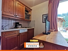 Valfréjus, appartement 2P/ T2 de 24.45 m2 en bordure d'une piste de ski