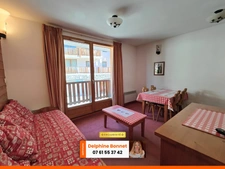 Bel appartement 2P/ T2 de 28 m2 avec grand balcon en pied de piste