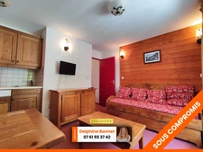 Bel appartement 2P/ T2 de 28 m2 avec grand balcon en pied de piste