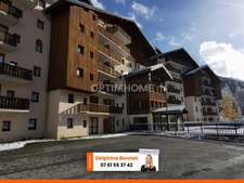 En bordure de piste de ski à Valfréjus, beau 2P 29 m2 avec grand balcon