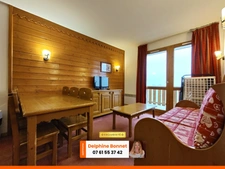 Valfréjus, appartement 3P/ T3 de 35 m2 avec balcon en bord de piste