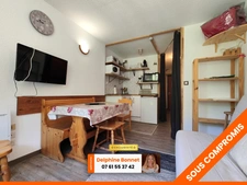 Beau studio de 20,23 m2 dans le centre de Valfréjus, à 50 mètres de la télécabine