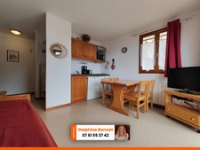 Valfréjus, appartement 2P de 31 m2 avec terrasse et cave, vue dégagée sur Vanoise