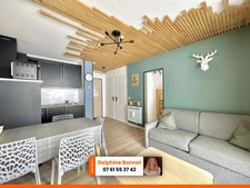 Centre station Valfréjus, 2P 26 m2 avec balcon entièrement rénové