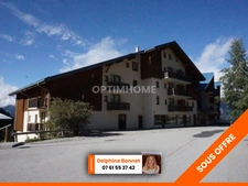 Valfréjus, appartement 3P/ T3 de 35 m2 avec balcon en bord de piste