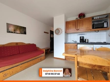 Valfréjus, appartement 2P de 31 m2 avec terrasse et cave, vue dégagée sur Vanoise