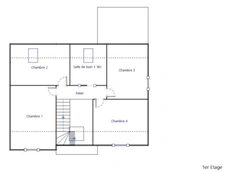 Dinard: Maison de 89m² avec garage sur jardin clos de 353m². 4 chambres. plages et commerces à 15 minutes à pied