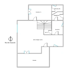 Maison de 101.52 m² plus une véranda de 14.50m² sur jardin clos de 552 m², 4 chambres. plages et commerces à pied