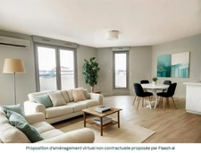 Blagnac Grand Noble, vaste T3 en dernier étage avec balcon