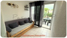 CAP D'AGDE – SECTEUR PINÈDE – STUDIO CABINE EN REZ-DE-JARDIN AVEC PARKING ET GRAND EXTÉRIEUR