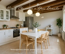 Ensemble immobilier de caractère à rénover, avec grange, au cœur de la nature – Le Vernet-la-Varenne