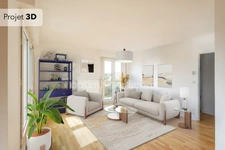 Périphérie de Caen– Appartement T3 en duplex de 73.44 m2 carrez - Dernier Étage avec ascenseur - 2 chambres - 2 Balcons - Garage - Parking - Cave