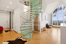 DEAUVILLE - Appartement Duplex - 138.46 m2 au sol - 3 chambres - Terrasses et balcon -  Vue mer - Parking - Cave