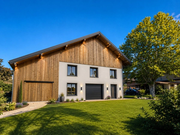 Viuz-en-Sallaz : Ancienne ferme rénovée alliant cachet et performance énergétique – proche Genève