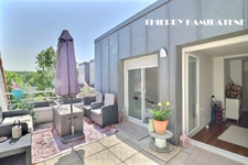 COTEAUX LIMITE SANNOIS  DERNIER ETAGE TRES BEL APPARTEMENT DUPLEX TERRASSE 4 PIECES 80M2 3 CHAMBRES DOUBLE PARKING EN S/SOL
