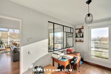 COTEAUX LIMITE SANNOIS !! COUP DE COEUR ASSURE MAGNIFIQUE APPARTEMENT EN DUPLEX AVEC TERRASSE 117M2 -6 PIECES -4CHAMBRES DOUBLE PARKING EN S/SOL 