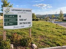 Stenay 55700 terrain à bâtir viabilisé 550 m² Lot n° 6   |   Lotissement Les Vergers   |   28 750 € honoraires inclus