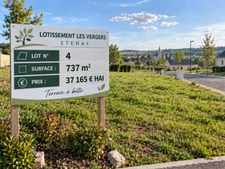 Stenay 55700 terrain à bâtir viabilisé 737 m² Lot n° 4   |   Lotissement Les Vergers   |   37 165 € honoraires inclus
