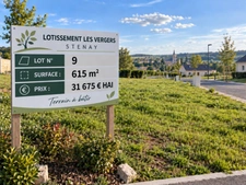 Stenay 55700 terrain à bâtir viabilisé 615 m² Lot n° 9   |   Lotissement Les Vergers   |   31 675 € honoraires inclus
