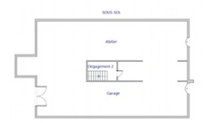 La Malgrange. Dans une impasse, au calme,maison individuelle - SOUS-SOL -GARAGE - COMBLES