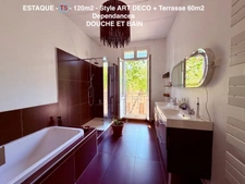 T5 de 120m2 - ESTAQUE - Terrrasse 60 m2 et dépendances.     414 000 euro