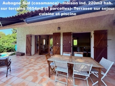 13400  Aubagne (Casamance et Chateau de Creissauds) Maison Individuelle -  4 à 5 chambres - 220m2 hab et 300m2 plancher