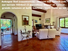 13400  Aubagne (Casamance et Chateau de Creissauds) Maison Individuelle -  4 à 5 chambres - 220m2 hab et 300m2 plancher
