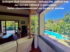 13400  Aubagne (Casamance et Chateau de Creissauds) Maison Individuelle -  4 à 5 chambres - 220m2 hab et 300m2 plancher