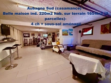 13400  Aubagne (Casamance et Chateau de Creissauds) Maison Individuelle -  4 à 5 chambres - 220m2 hab et 300m2 plancher