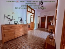 T5 de 120m2 - ESTAQUE - Terrrasse 60 m2 et dépendances.     414 000 euro
