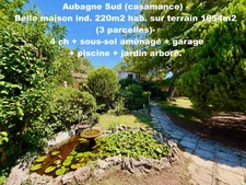 13400  Aubagne (Casamance et Chateau de Creissauds) Maison Individuelle -  4 à 5 chambres - 220m2 hab et 300m2 plancher