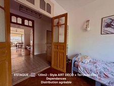 T5 de 120m2 - ESTAQUE - Terrrasse 60 m2 et dépendances.     414 000 euro