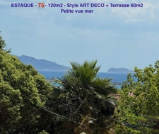 T5 de 120m2 - ESTAQUE - Terrrasse 60 m2 et dépendances.     414 000 euro