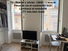 13005 - Quartier CAMAS - Rue de L'Olivier - 2ème étage - T1 - 20m2      99 000 euro FAI 