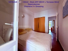 T5 de 120m2 - ESTAQUE - Terrrasse 60 m2 et dépendances.     414 000 euro