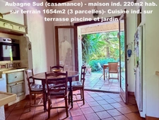 13400  Aubagne (Casamance et Chateau de Creissauds) Maison Individuelle -  4 à 5 chambres - 220m2 hab et 300m2 plancher