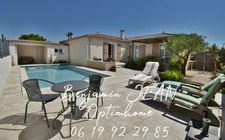 Sérignan – Villa plain-pied 131 m² avec piscine, 4 chambres et prestations de qualité