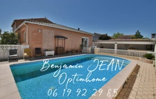 À Sauvian – Rare : maison 4 faces avec piscine, sans vis-à-vis, dans un environnement très recherché