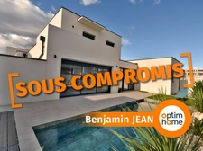 Maison contemporaine 4 faces avec piscine – Sérignan, à 900 m des plages