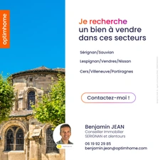 Maison de village 130 m² – Multiples possibilités d’aménagement – Sérignan