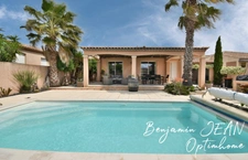 À Sérignan, villa familiale F5 de plain-pied avec piscine et grande terrasse plein sud