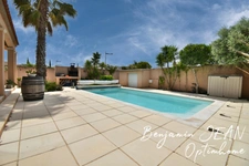 À Sérignan, villa familiale F5 de plain-pied avec piscine et grande terrasse plein sud